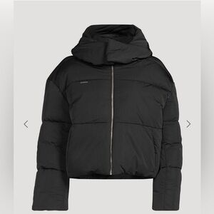 PANGAIA Women’s Cropped Puffer Jacket | Black | S